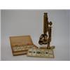 Image 1 : A R & J BECK MICROSCOPE, early 20th century, No.11609, with lens accessories and labelled specime...