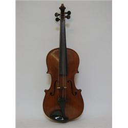 A VIOLA, first half of the 20th century, two piece striped back, no interior label, length of bac...