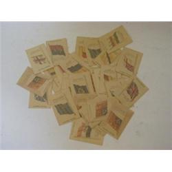 THIRTY FIVE KENSITAS CIGARETTE SILKS, flags of the British Empire, (in original wrappers), (35)...