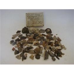 A COLLECTION OF ANTIQUITIES Neolithic flint tools and scrapers from Arbor Law and Hartington, (ca...