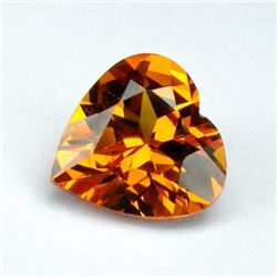 Fancy Orange Yellow Sapphire Heart Cut 2.20 carats