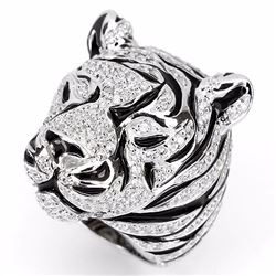 Stunning Cubic Zirconia Tiger Ring