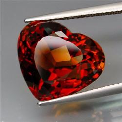 Natural Whisky Topaz Heart 14.65 Cts