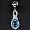 Image 1 : Natural London Blue Topaz Pendant