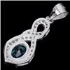 Image 2 : Natural London Blue Topaz Pendant