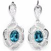 Image 1 : Natural London Blue Topaz Earrings