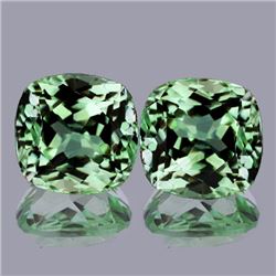 Natural Green Tea Amethyst Pair 7.15 Cts - Flawless