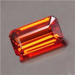Natural Emerald cut Spessartite 1.27 ct - VVS