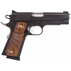 MagResearch DE1911C Desert Eagle Cmpct 45ACP 4.33" 7+1 Dbl Diamond Wood Grip Blk