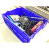 Image 1 : BOX OF ASSORTED HAND TOOLS, AND CAR ELECTRONICS