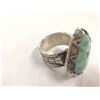 Image 2 : COREY LAROCQUE HAND ENGRAVED, TRANSFORMATION RING WITH OLD STOCK ARIZONA ROYSTON TURQUOISE AND FINE