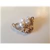 Image 2 : 14KT YELLOW GOLD DIAMOND SET SLIDER PENDANT WITH JAPANESE AKOYA WHITE PEARLS, REPLACEMENT