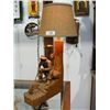 Image 1 : Vintage Quebec carved lamp Signed E. Schulter 1985