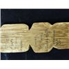 Image 2 : Carved totem pole Signed Randy Goldsmith Chief figure holding copper