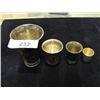 Image 1 : 4 pc silver cups stamped 830