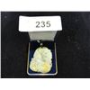 Image 1 : Carved Chinese jade monkey pendant