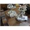 Image 1 : Pair Sterling silver candlesticks