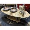 Image 1 : Marble & brass coffee table