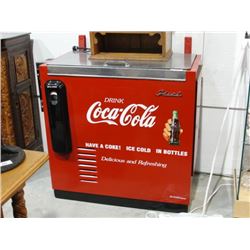 Fully restored, working 1960's Coca Cola cooler