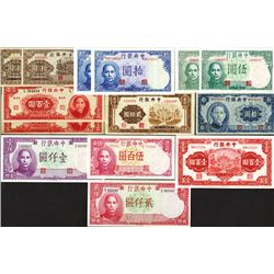 Central Bank of China. 1942 Issues.