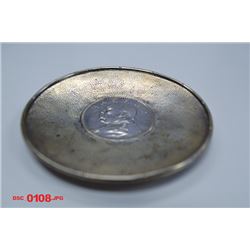 Chinese  Republic "Fat Man" Silver Candy Dish.