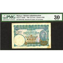 Board of commissioners of Currency, Malaya, 1940 Second Issue.