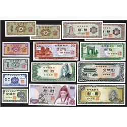 Bank of Korea. 1962-75 ND Issues.