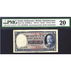 Government of the Straits Settlements, 1931 Issue Banknote.