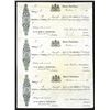 Image 1 : Bank of Australasia 1860's Proof Bill of Exchange Uncut Sheet of 3 Exchanges.
