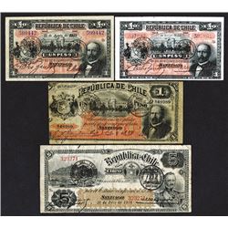 Republica de Chile. 1889-1919 Issues.