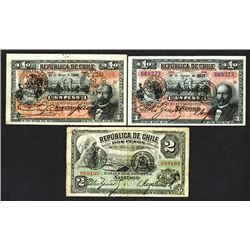 Republica de Chile. 1906-19 Issues.
