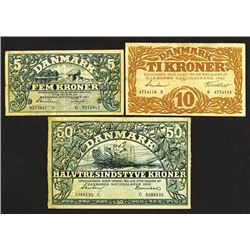 Denmarks Nationalbank. 1942 Issue.