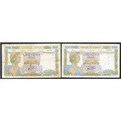 Banque de France. 1940s Issue.
