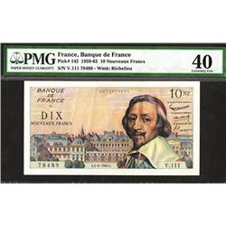 Banque de France. 1960 Revaluation issue.