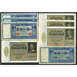 Reichsbankdirektorium. 1908-1922 issues.