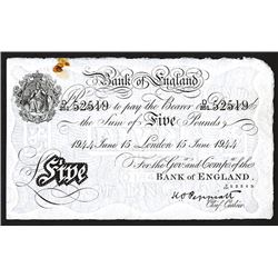 Bank of England, 1934 Issue.