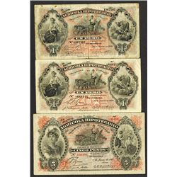 Banco Agricola Hipotecario. 1900-20 Issues.