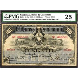 Banco de Guatemala, 1925 "Reissue"  Issue Banknote.