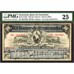 Banco de Guatemala, 1925)  Reissue   Issue Banknote.