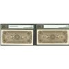Image 3 : Banco de Occidente en Quezaltenango, 1916 Sequential  Banknote Pair.