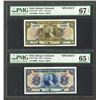 Image 1 : Banque Nationale De La Republique D'Haiti, 1935-42 Third Issue Specimen Pair.