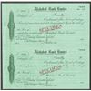 Image 1 : Allahabad Bank Ltd. Uncut First and Second Exchange check form Specimens by Waterlow ca.1900-1920.