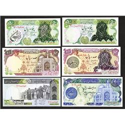 Bank Markazi Iran, 1970s-1980s Issues, Group of 6 Notes