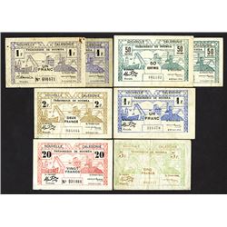 Tresorerie de Noumea. 1942-43 Issues.