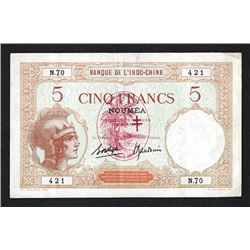 Banque de l'Indo-Chine. 1941 ND Issue.