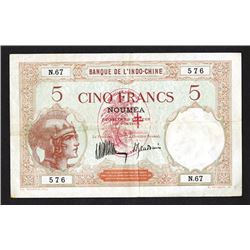 Banque de l'Indo-Chine. 1941 ND Issue.