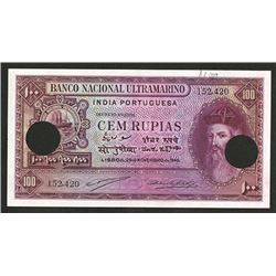 Banco Nacional Ultramarino, India Portuguesa. 1945 Issue.