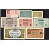Image 1 : German (WWI) and Russian (WWII) Occupation, 1917-1944 Issues, Lot of 8 Notes