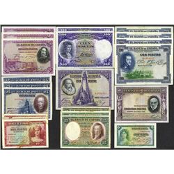 Banco de Espana. 1925-35 dated issues.
