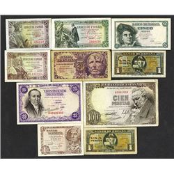 Banco de Espana. 1940-48 dated issues.